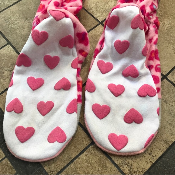 Target Pajamas Pink Target Leopard Print Footed Onesie Pajamas